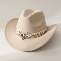 New Heart Shaped Cowboy Head Accessories Cowboy Hat Felt Hat New Men's and Women's Outdoor Hat Knight Hat