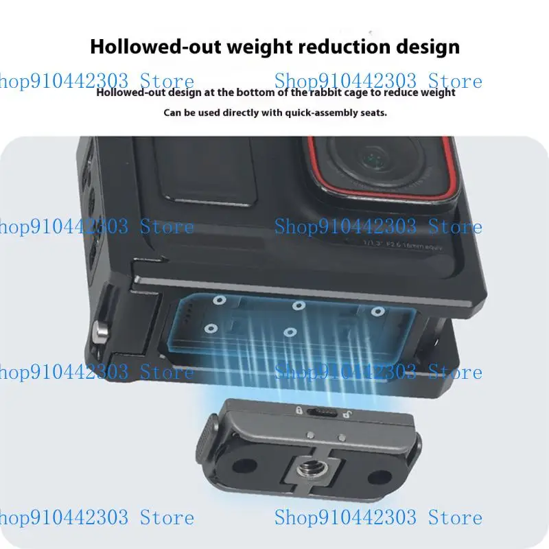 L4MD tragbare Metallkamera -Käfigunterstützung mit magnetischen Verschlüssen für Abenteuerfilms und kreative Verwendung von 1/4 – Detail 1