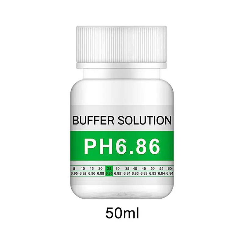 PH Solution Buffer PH Meter Buffer Solution Meter Calibration Reusable 50 Ml Bottles Of PH 4.00 6.86 9.18 Calibration Solution 6