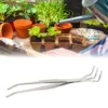 2 in 1 Stainless Steel Bonsai &amp Gardening Tool Root Rake Tweezers Gardening Tool Root Tweezers Stainless Steel Bonsai Tool 1