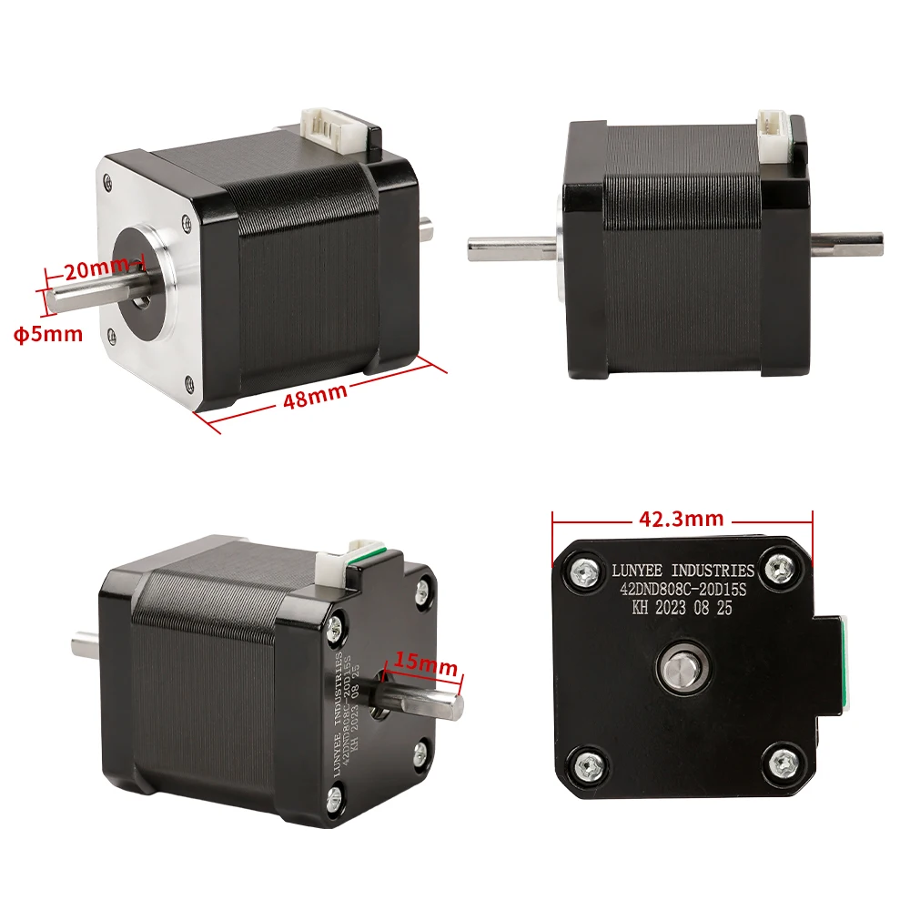 Nema 17 Stepper Motor 48mm 0.56N.m 1.7A Dual/Single Axle 42 Stepping Motor 3D printer CNC Engraving Milling Machine