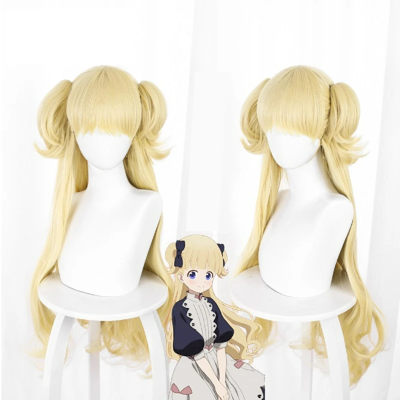 Парик для косплея эмилико из аниме «Тени дом», термостойкий синтетический, с шапочкой, цвет желтый