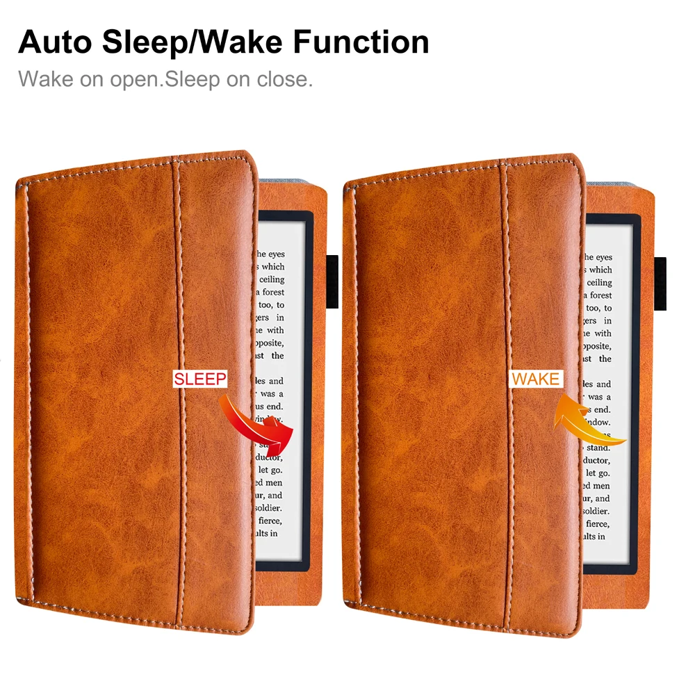 Case Ebook Leather Cover For Kobo Aura HD 6.8"(Model-N204B) Magnetic Closure Protective Cases Auto Sleep kindle case ereader case