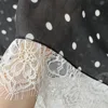 Nouveau hijab en dentelle modal double face à pois pour femmes, turban de mode musulmane, foulard pour femmes, Ramadan