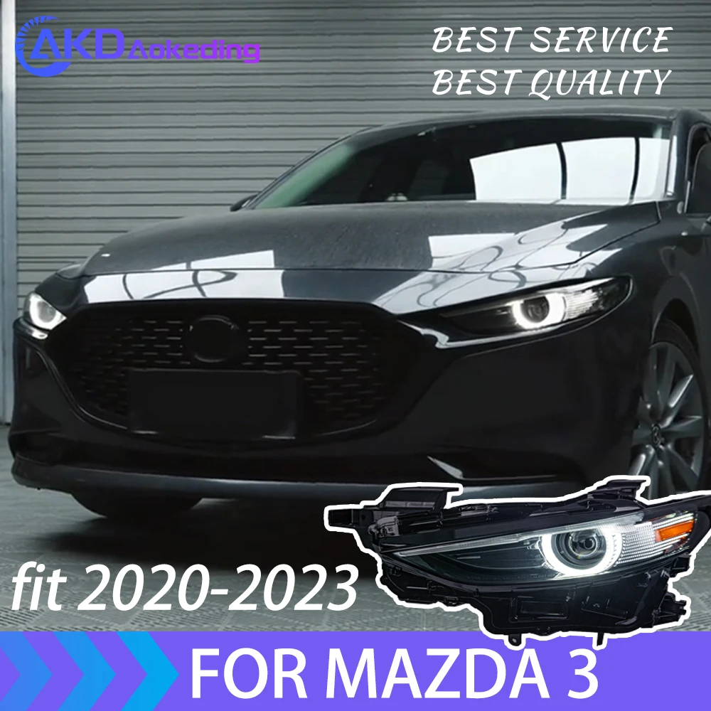 【動作確認済み】MAZDA3　純正　右LEDヘッドライト USヘッドライト マツダ3 / Axela LEDヘッドライトLED DRL 14-18