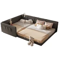 Lit De chambre minimaliste esthétique moderne Double enfants lit De luxe dormir reine Cama De Lujo Para dortoir meubles De maison 4