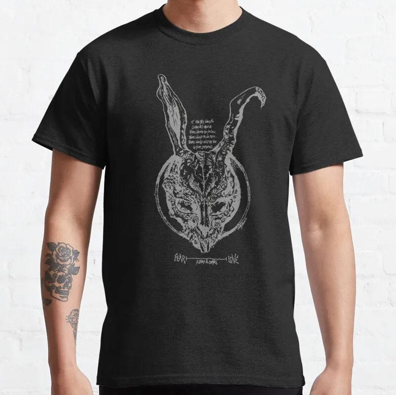 

New Donnie Darko Classic T-Shirt Cotton Men Tee Shirt Shirts For Boys Custom Aldult Teen Unisex Digital Printing Tee Shirt