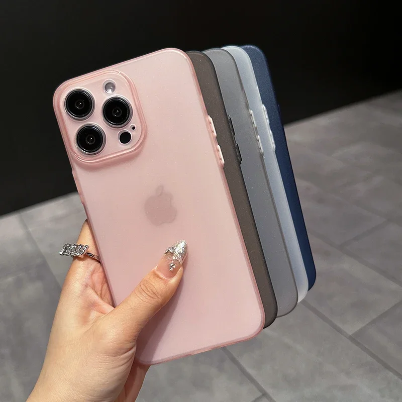 Ultra Thin Matte Silicone Soft Candy Color Transparent Luxury Case - 0.3mm