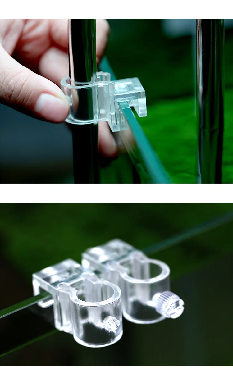 Aquarium Rohr Halter Zufluss Ausfluss Hart PC Material Zylinder Klemme Filter Aquarium Splitter Lilie Rohr Halterung Wasser Zubehör – Detail 10