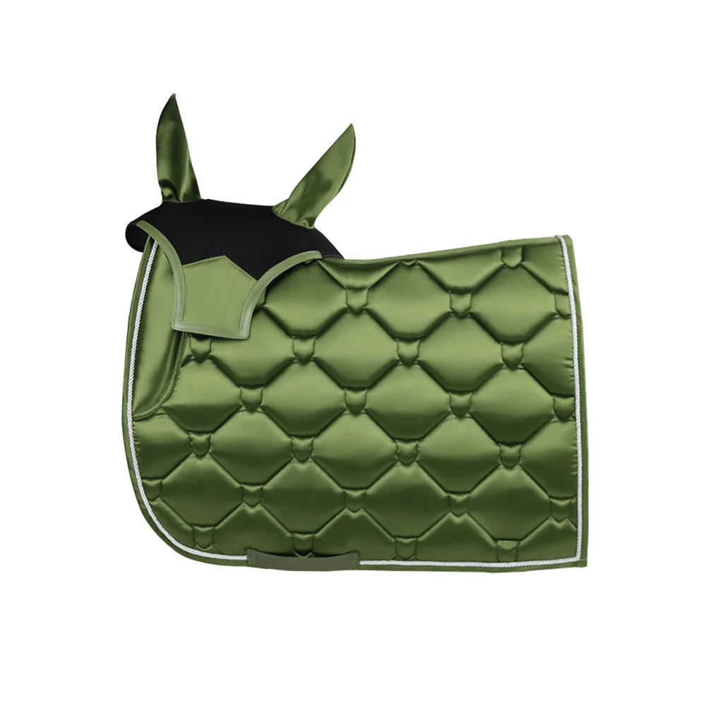 Satin Saddle Pad for Eequestrian, Professional jumping Horse