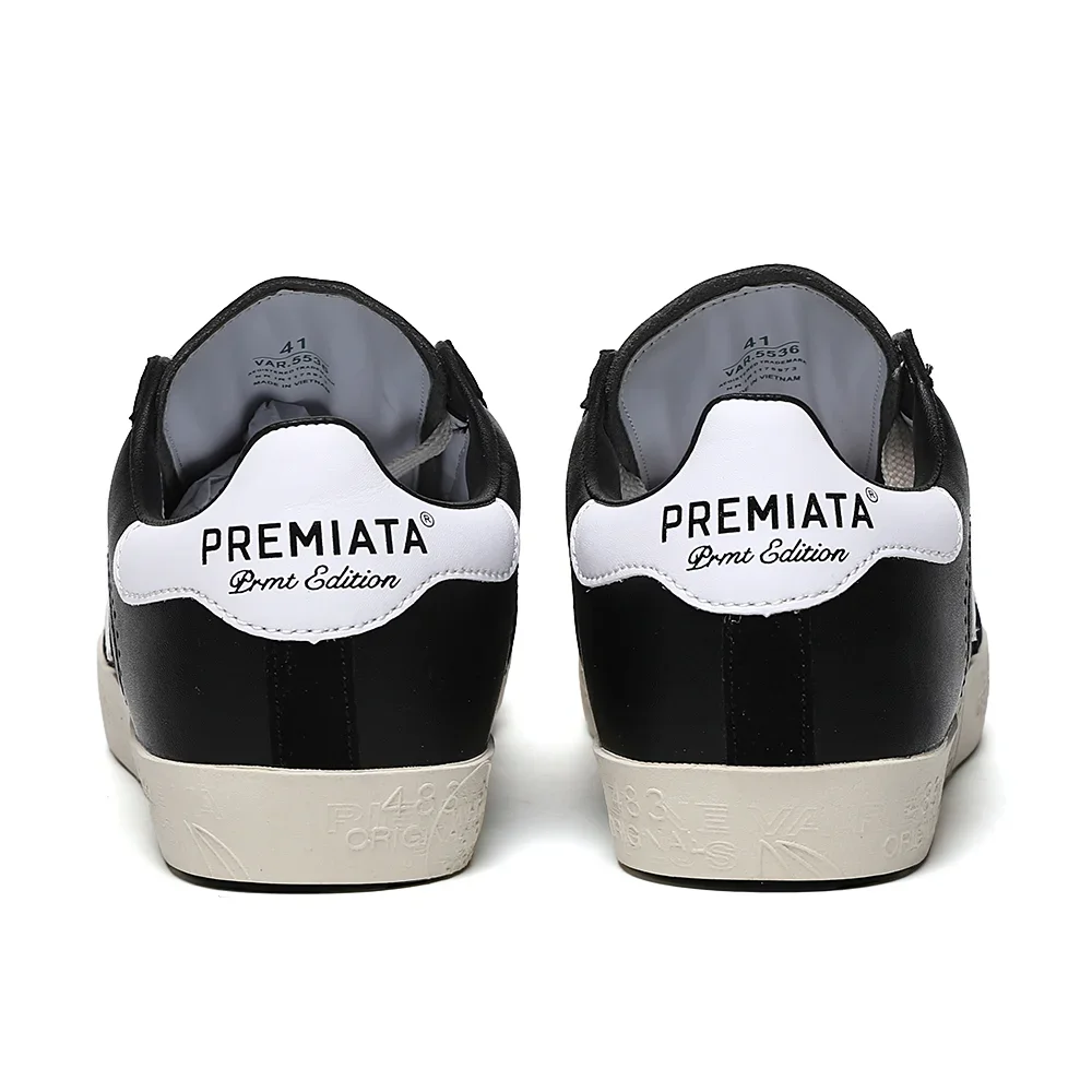 PREMIATA 남성용 아메리칸 레트로 클래식 블랙 캐주얼 신발, 가벼운 럭셔리 모피 스플라이싱 스트리트 트렌드 스포츠 스케이트보드 신발, 패션