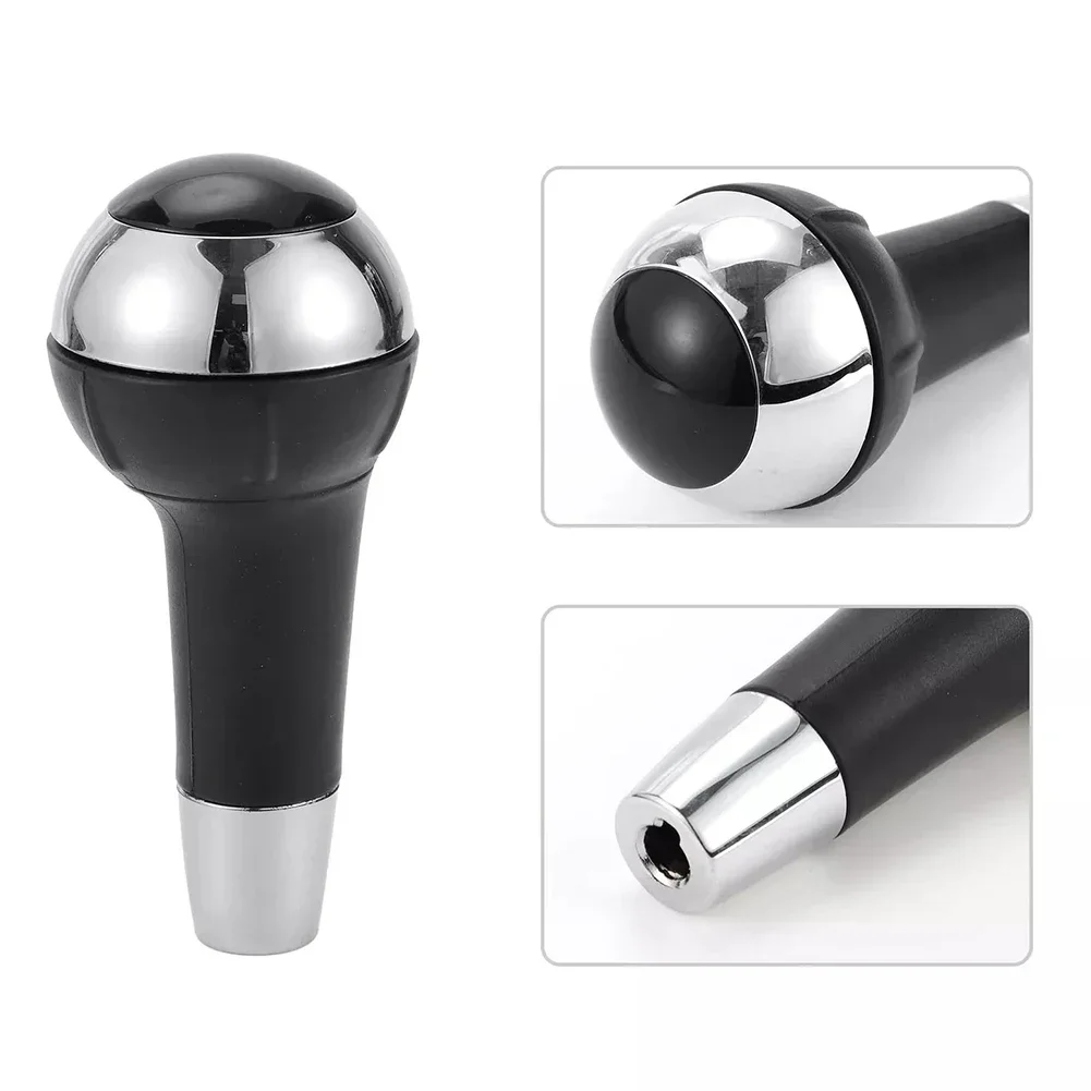 Chrome Silver Shift Knob Automatic Shift Knob Easy Installation Effortless Gear Changes For FIAT 500 2012-