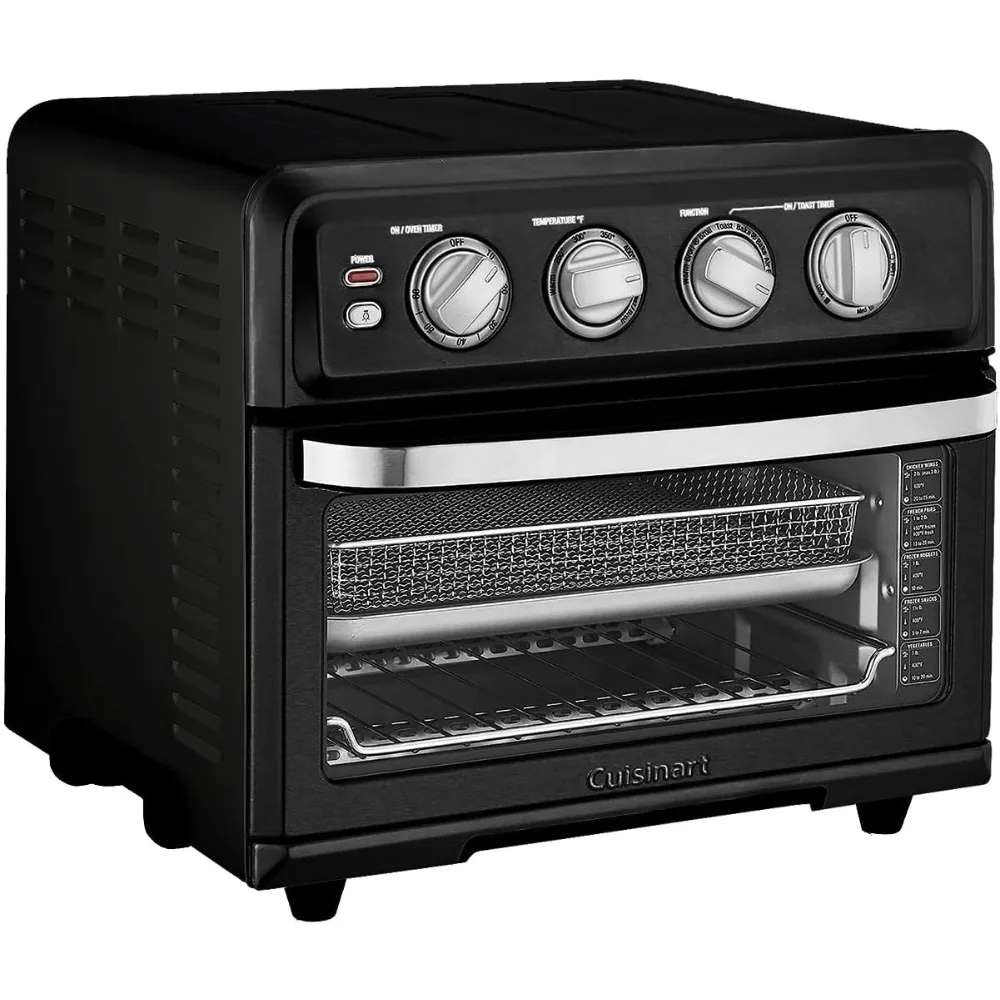Air Fryer + Convection Toaster Oven, 8-1 Oven with Bake, Grill, Broil & Warm Options, Stainless Steel,  (Matte Black) 2
