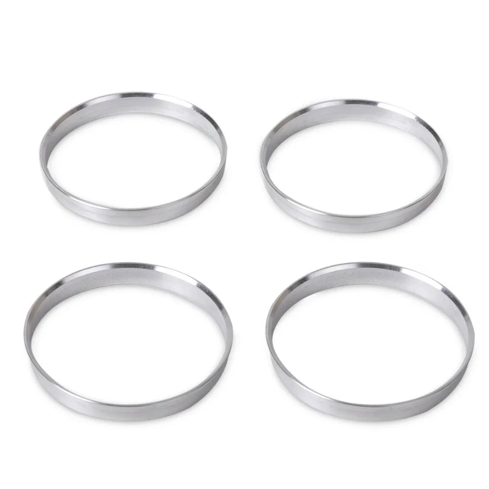 4pcs/set Aluminum Car Hub Centric Rings 72.6mm Car Hub to 74.1mm Wheel Bore for BMW Centric Rings Accessories wheel adapters spacers