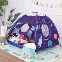 Foldable Folding Children Play House Castle Tent Wigwam Portable Kids Space Planet Rocket Toys Tent  Girls Boy Room Decoration 2