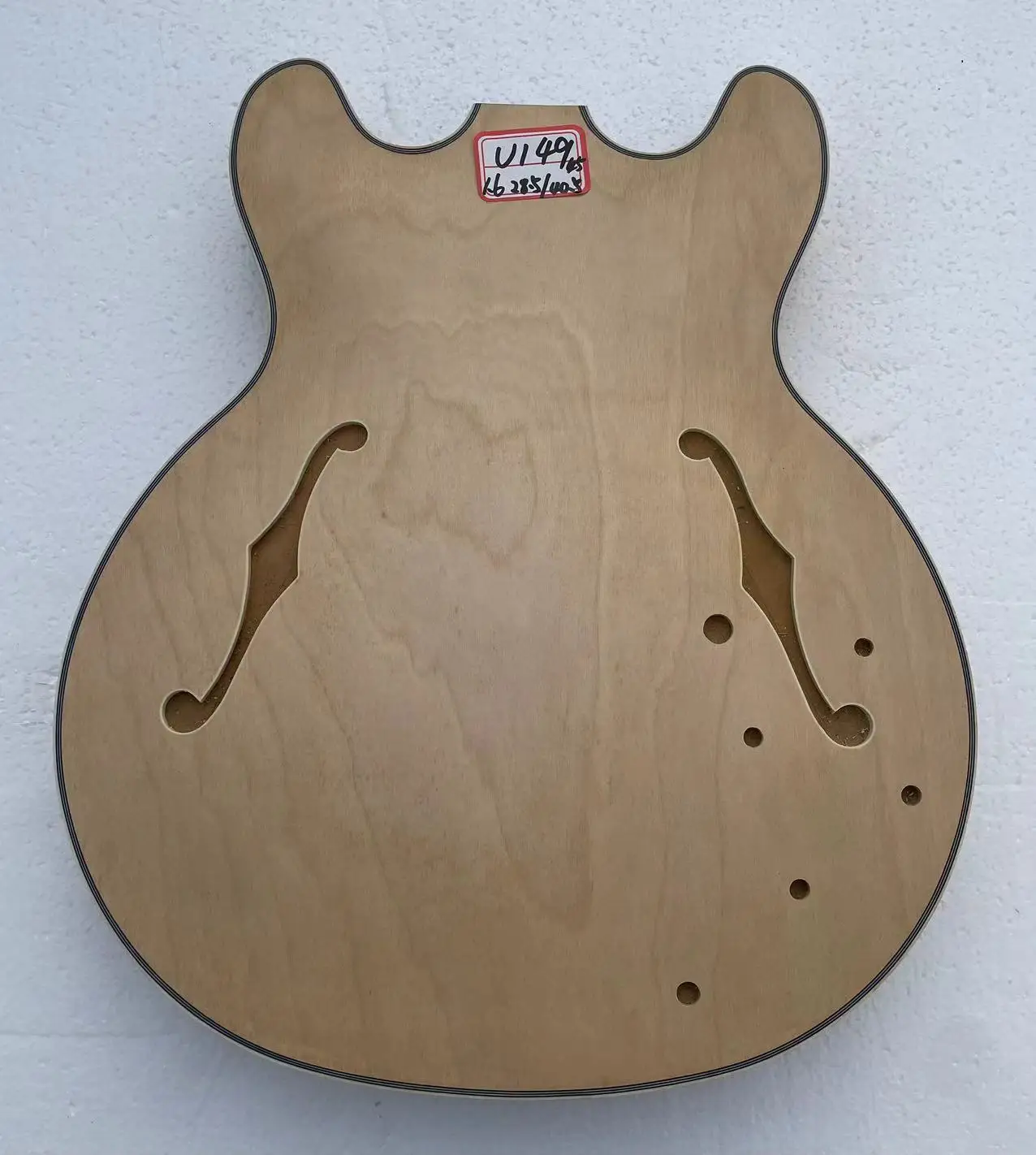 DIY 커스텀 일렉트릭 재즈 기타, 세미 할로우 파트 기타, 6 현, 재고 할인, V149