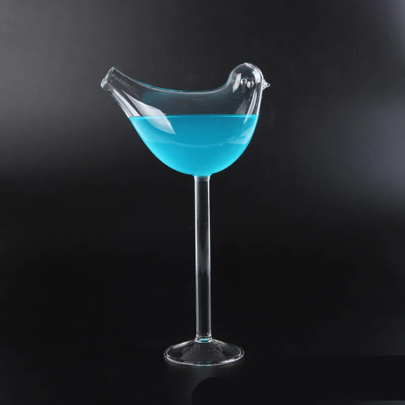 Verre à cocktail en forme d'oiseau Verres à cocktail fumés de 150 ml 