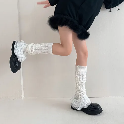 다층 레이스 레그 워머: 일본 스타일의 우아함과 따뜻함 추천