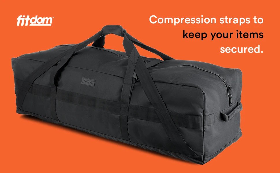 Compression straps to keep your items secured.