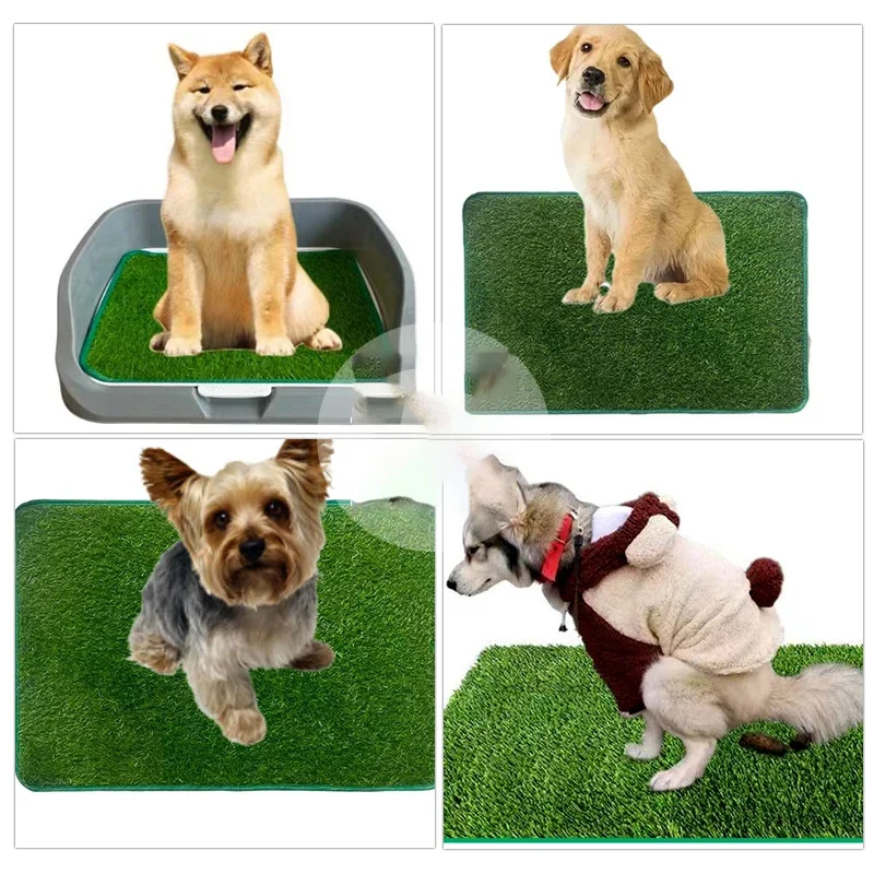 Easy To Clean Lawn Mat Artificial Grass Dog Pee Pad Pet Lawn Mat Pet Training Dog Grass Indoor Outdoor Training Solution
