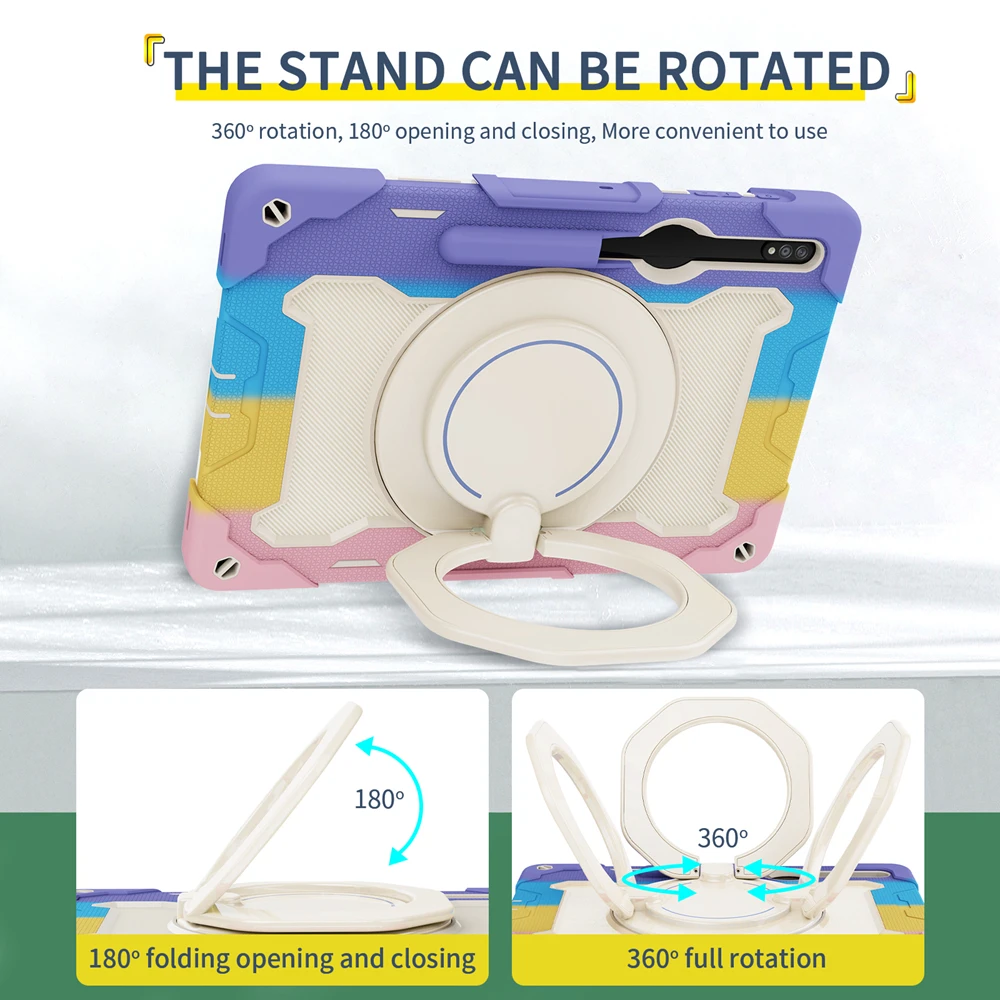 Durable Kid-Friendly Shockproof 360 Rotating Tablet Case