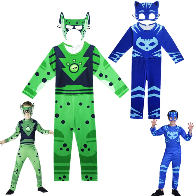 Power W-Wild Kratts Cosplay Natale Halloween Personaggio Ragazze Ragazzi Catboy Gekko Owlette Animali Siamesi Fratelli Giocano Costumi