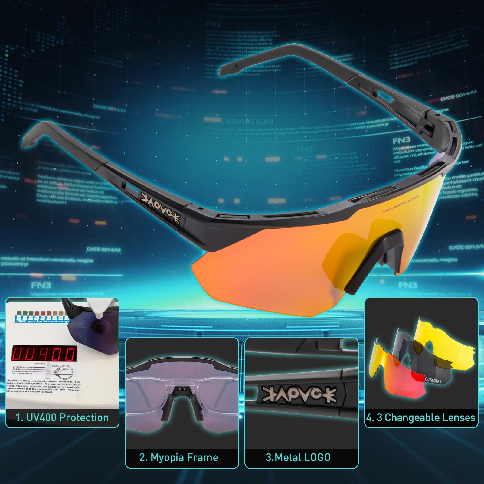 Cycling Glasses Polarized MTB Goggles Women Outdoor Photochromic Bike Sunglasses Sports Man UV400 Riding Bicycle Eyewear