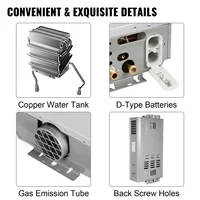 VEVOR GPL chauffe-eau chauffe-eau à gaz instantané chauffe-eau au gaz Butane Propane chaudière 6-18L GPL chaudière appareil ménager radiateurs extérieurs 4