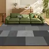 European Green Geometric Decorative Carpet Nordic style Living Room Carpets Light luxury Home Rug Comfortable Soft Bedroom Rugs 3