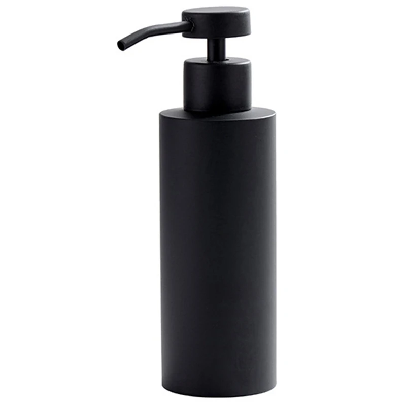 

Дозатор мыла для рук-диспенсеры для мыла из нержавеющей стали для мытья посуды и ванной столешницы, черная жидкость для мытья, матовая металлическая бутылка для мыла