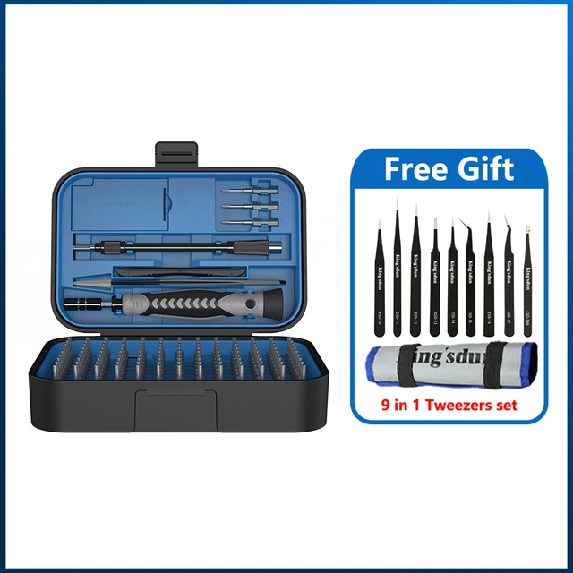 Blue with 9 Tweezers