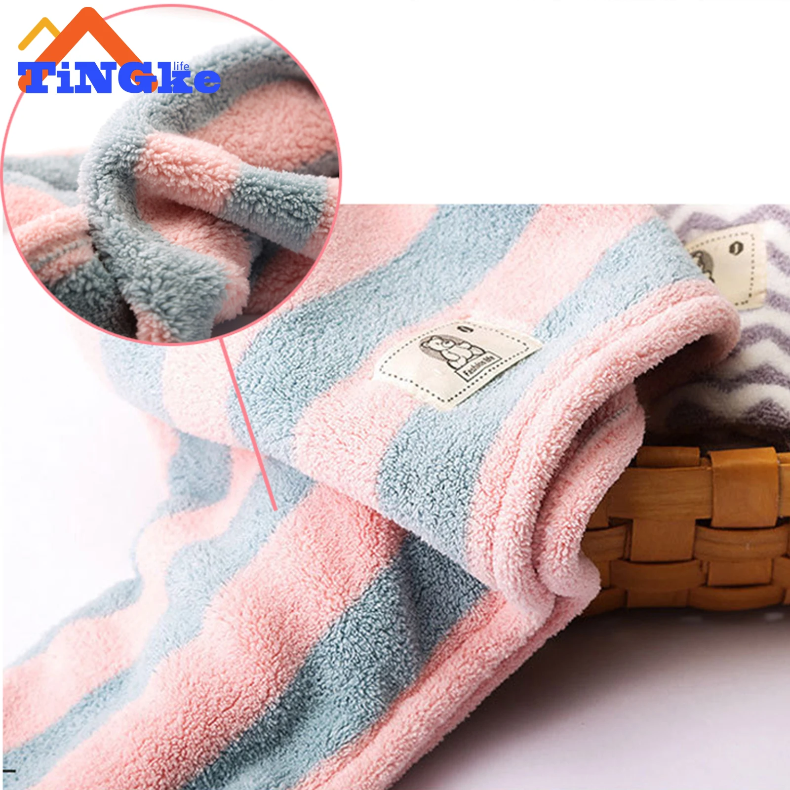 Women Quick-dry Microfiber Hair Drying Hat Towel Cap Bath Solid Absorption Turban Dry