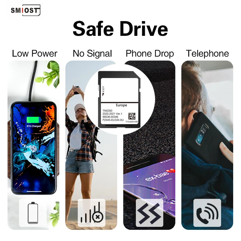 Scheda SD di navigazione con mappe UE/Regno Unito 2020/2021 aggiornate per navigatore satellitare per auto Toyota Prius/RAV4/Urban Cruiser/Verso/Yaris con GPS TNS350 - Image 5