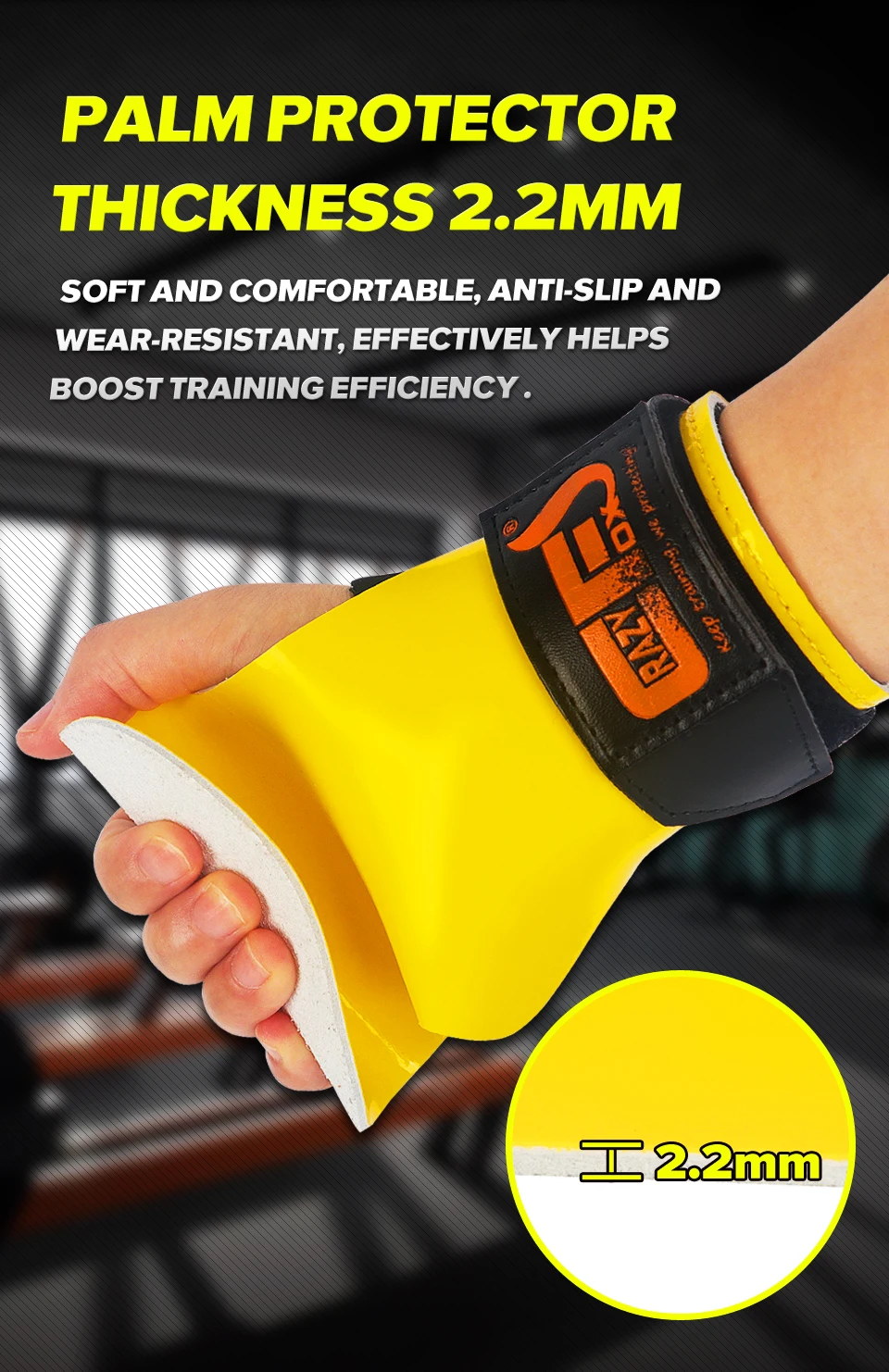 Description Picture 6 of itemWeight Lifting Grips Heavy Duty Straps Alternative Power Lifting Hooks for Deadlifts Neoprene Padded Wrist Support Calleras