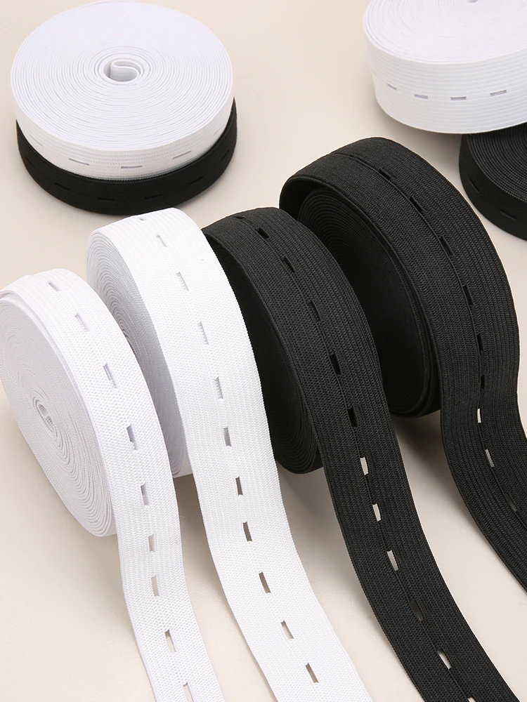 Sewing Accessories 5m Button Hole Elastic Belt Braided Stretch DIY Sewing Clothing Accessories