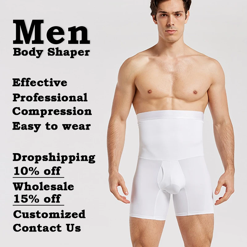 

Men Body Shapers Compression Shorts Slimming Shapewear Professional Fitness Boxer Pants Underwear MSYJ-01