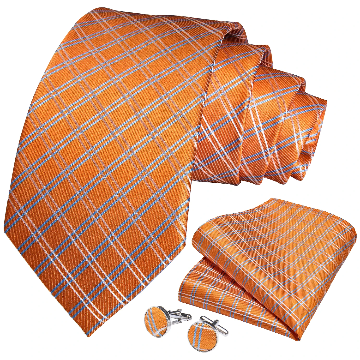 Orange Silk Ties For Men neck tie