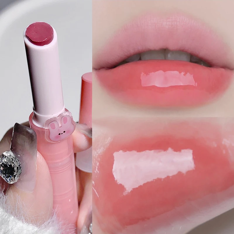 Vetro A Specchio Smalto Per Labbra Solido Rosa Acqua Luce Idratante Rossetto Penna Trasparente Gelatina Lucidalabbra Coreano Lip Tint Cosmetici Per Il