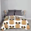 My Pet Alien Pou Flannel Throw Blanket Cute Cartoon Blanket for Bedding Car Super Warm Bedspread 4