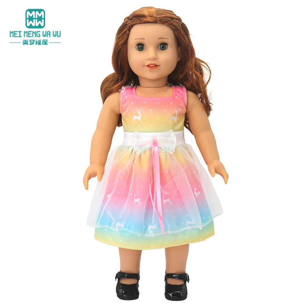 Doll Clothes for 43 cm new born doll and American doll accessories fashionable gauze dress bow dress barbie doll clothes doll clothes accessories doll clothes doll accessories