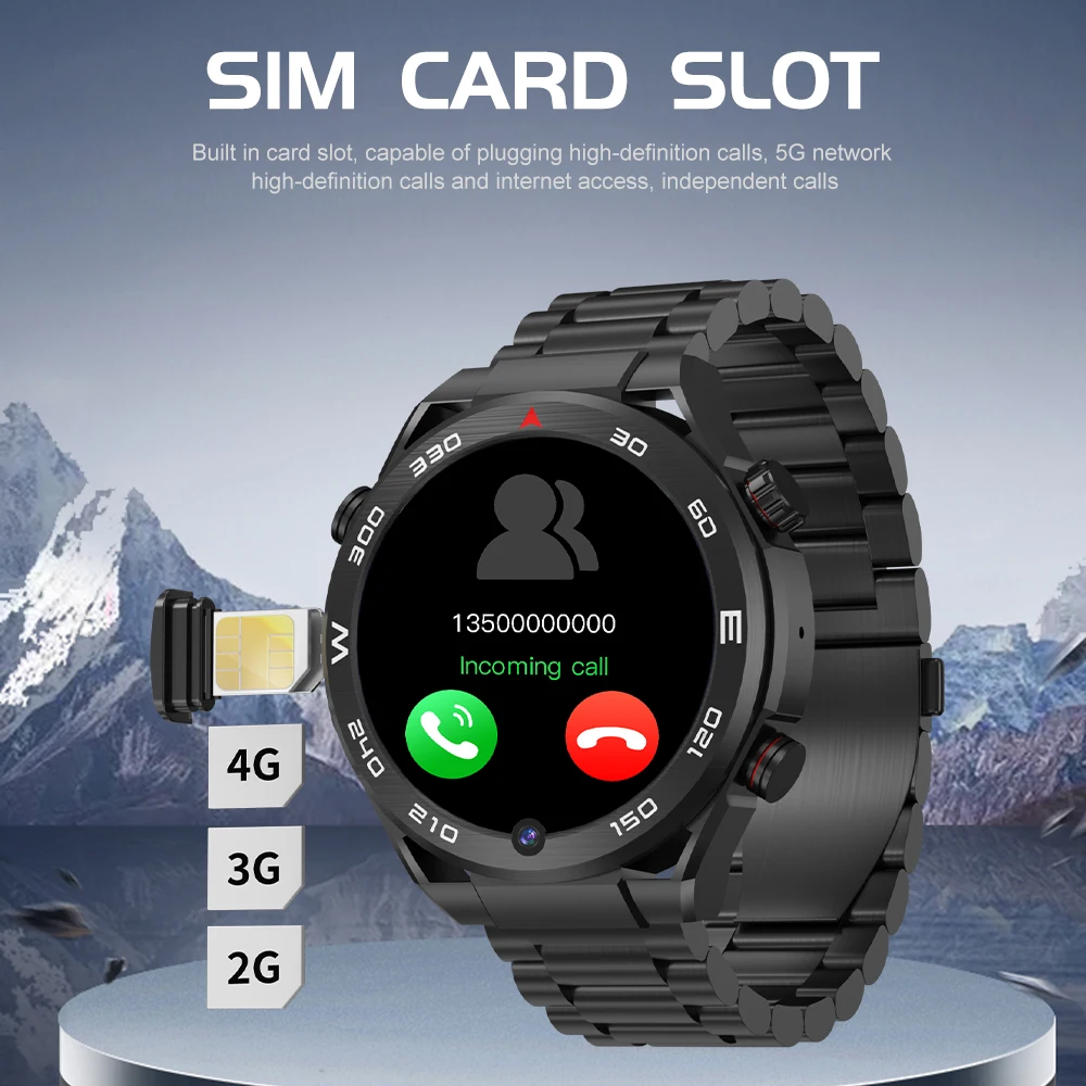 XUESEVEN KOM12 모든 네트워크 스마트 워치 SIM 카드 카메라, 화상 통화, Google Play, GPS 스포츠, 2 + 32GB, 남녀 휴대폰 시계, 4G, 신제품