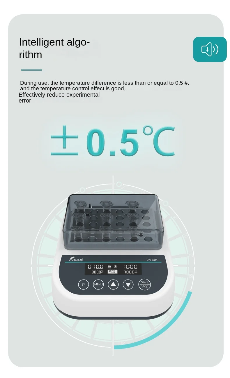 Mini Dry Bath Incubator Lab Metal Bath Constant Temperature Lab Thermostat Heate