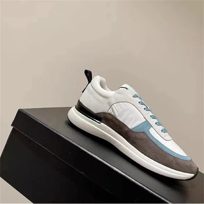 

2023 New Genuine Leather Casual Women's Shoes Reversed Leather Velvet Colored Silk High Grade Women's Sports Shoes