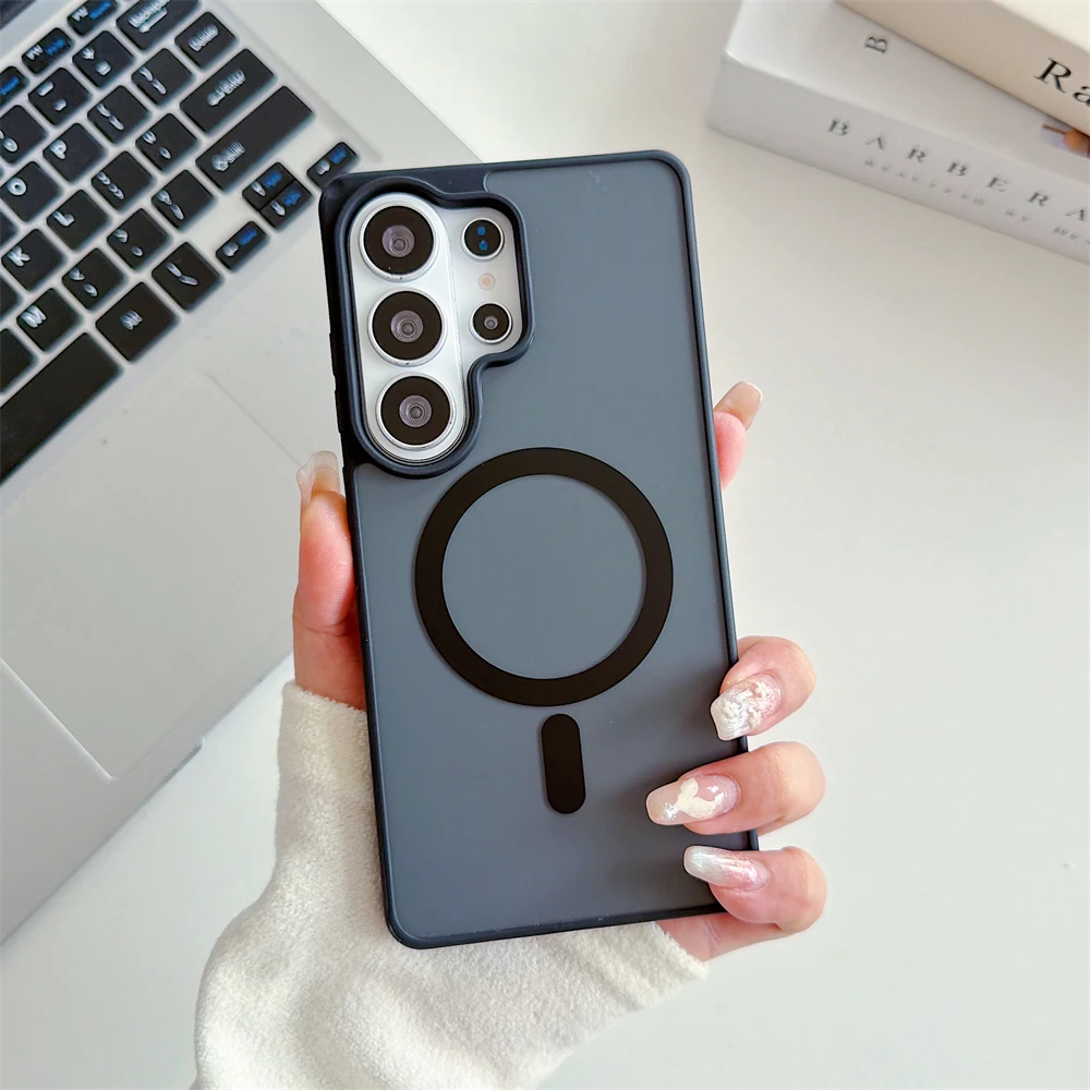 Sleek Matte Magnetic Hard PC Phone Case Cover