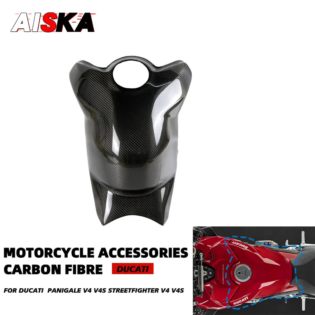 

Carbon Fiber Fuel Tank Cover Protector Motorcycle Accessories For DUCATI Panigale V4 V4S V4R Streetfighter V4 V4S 2022 2023 2024