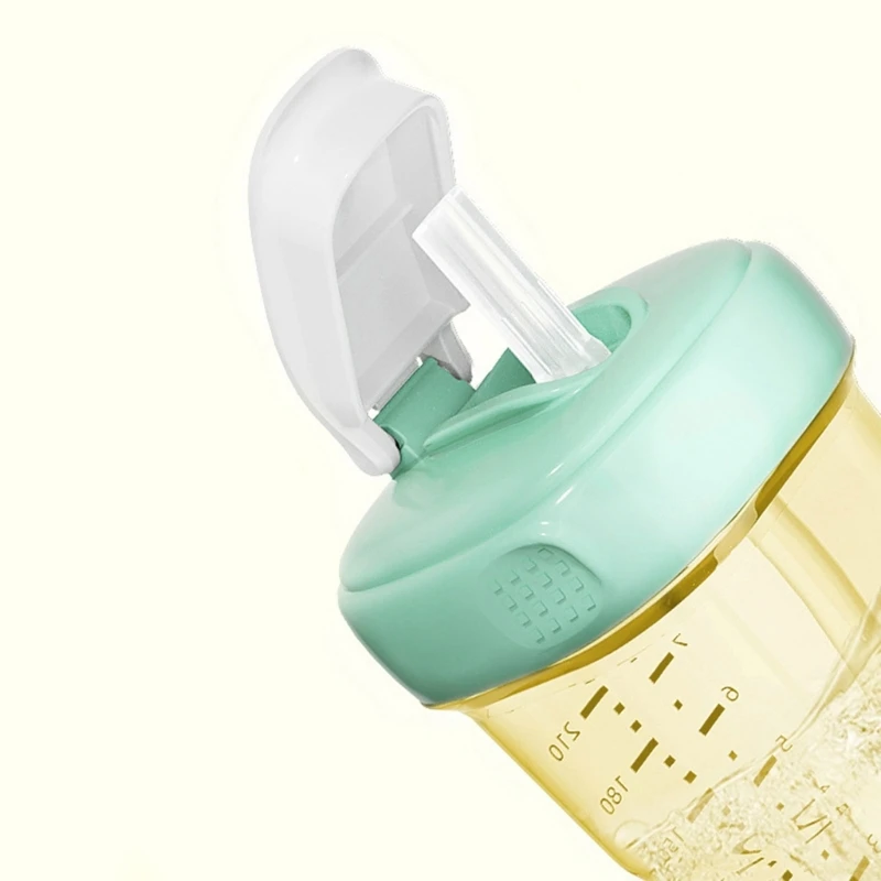 Feeding Bottle Convert Straw Cup Lid Anti-Chock for Hegen Wide Mouth Bottles