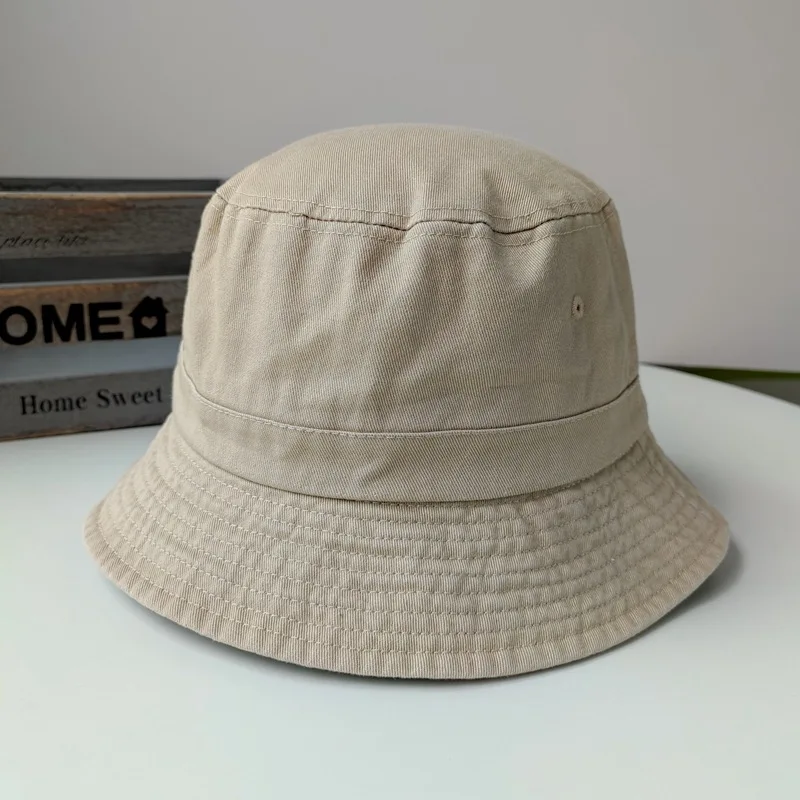 63cm Big Head Cotton Bucket Hats for Men Women large Bob Four Seasons  Fisherman Hat Letter Outdoors Sun Hat XL XXL Wholesale