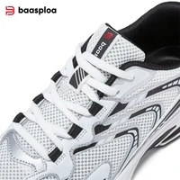 Baasploa Men Running Shoes Fashion Summer Mesh Breathable Soft Vintage Shoes High Quality Male Cushioning Elaticity Sport Shoes 5