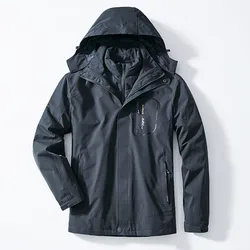 Men's Winter 90% White Duck Down Jacket Hooded Warm Outwear Coat Male Warm Down Long Parka Waterproof Windbreaker Man Overcoat