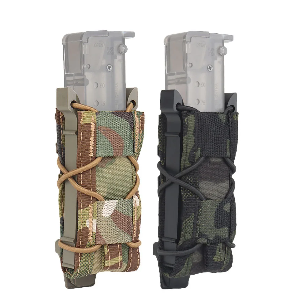 

Tactical Magazine Pouch 9mm Pistol Single Mag Bag Molle Flashlight Pouch Hunting Knife Holster Airsoft CS Wargame Equipment